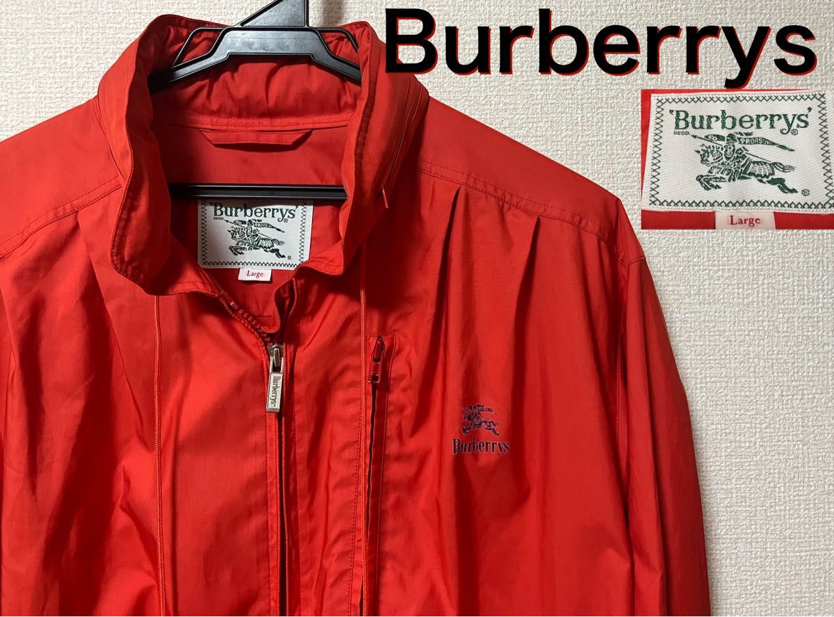 【美品】希少ヴィンテージ Burberrys ナイロンジャケット ロゴ入り