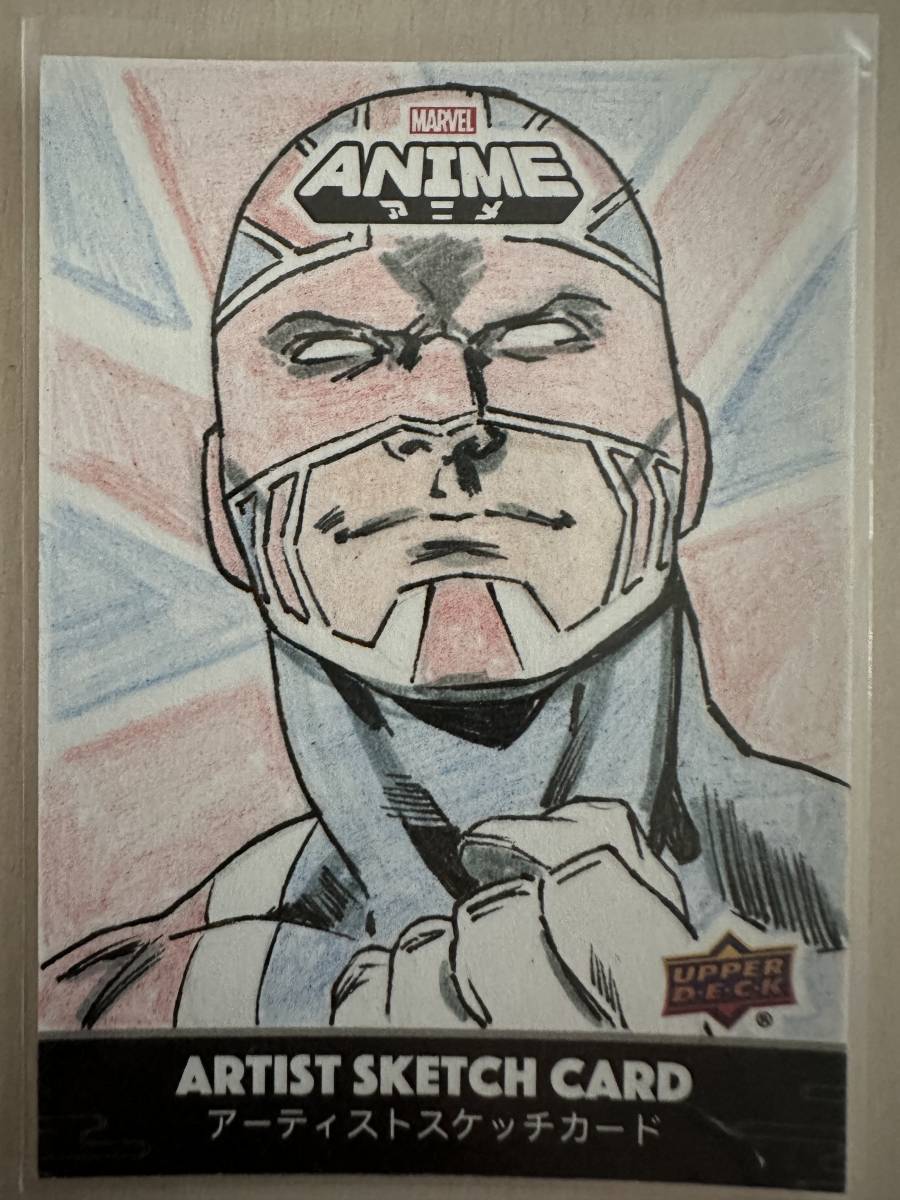 marvel anime captain britain sketch card マーベル スケッチカード