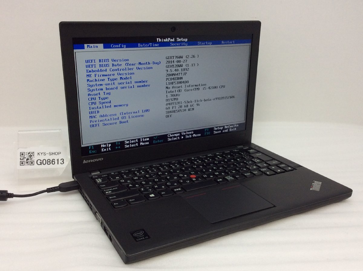 お買い得モデル i5-4210U Core Intel X240 ThinkPad 20AMA4TTJP LENOVO