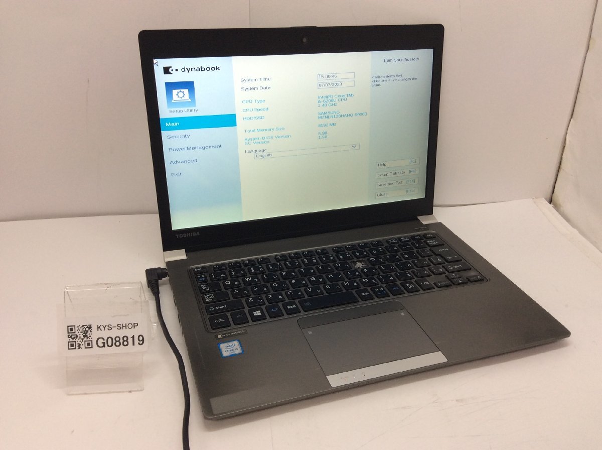 ふるさと割】 i5-6200U Core Intel PR63DEAA547AD11 R63/D dynabook