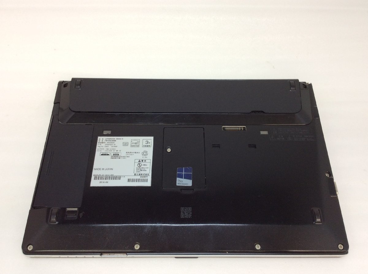 ジャンク/ FUJITSU FMVS03006 LIFEBOOK S935/K Intel Core i5-5300U メモリ4.1GB SSD128.03GB 【G09116】_画像9