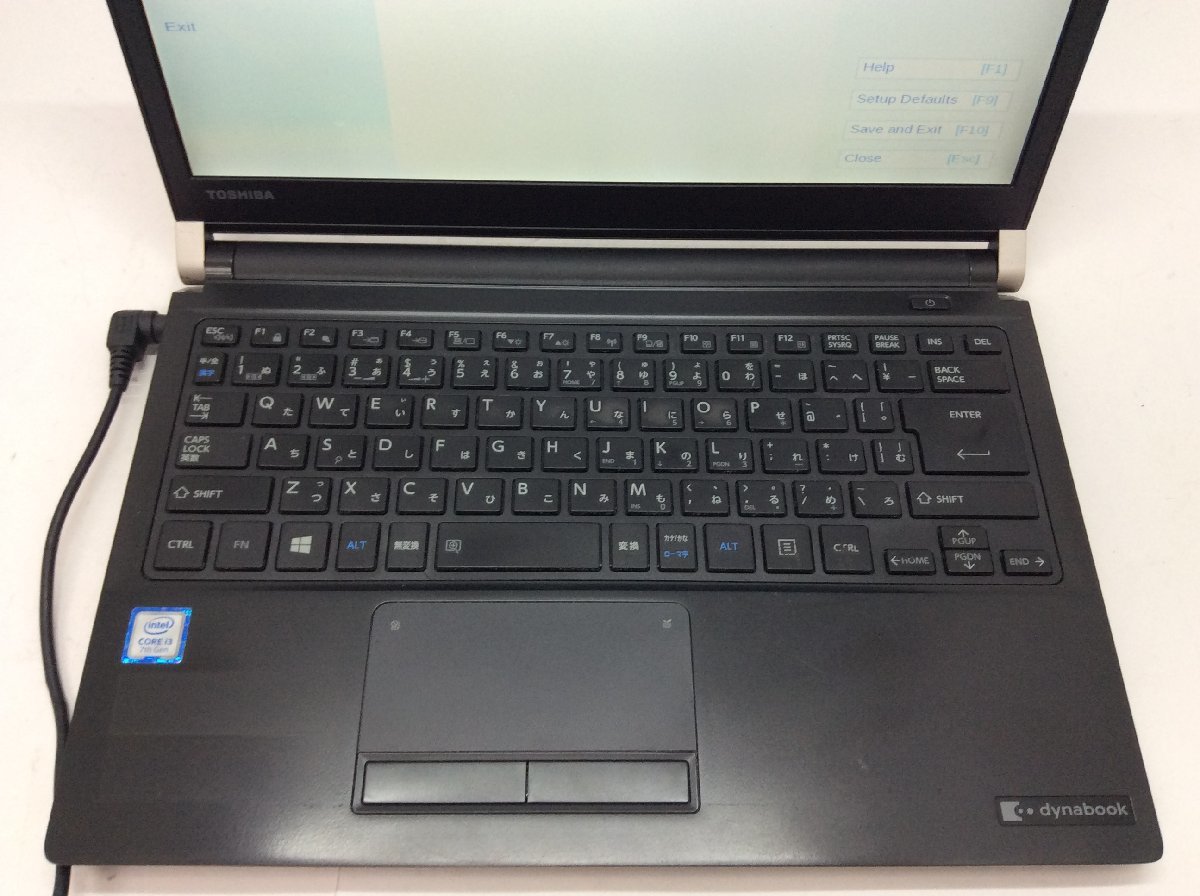 ジャンク/ TOSHIBA dynabook R73/J PR73JFA1147ADC1 Intel Core i3-7100U メモリ4.1GB HDD500.1GB 【G09477】の画像5