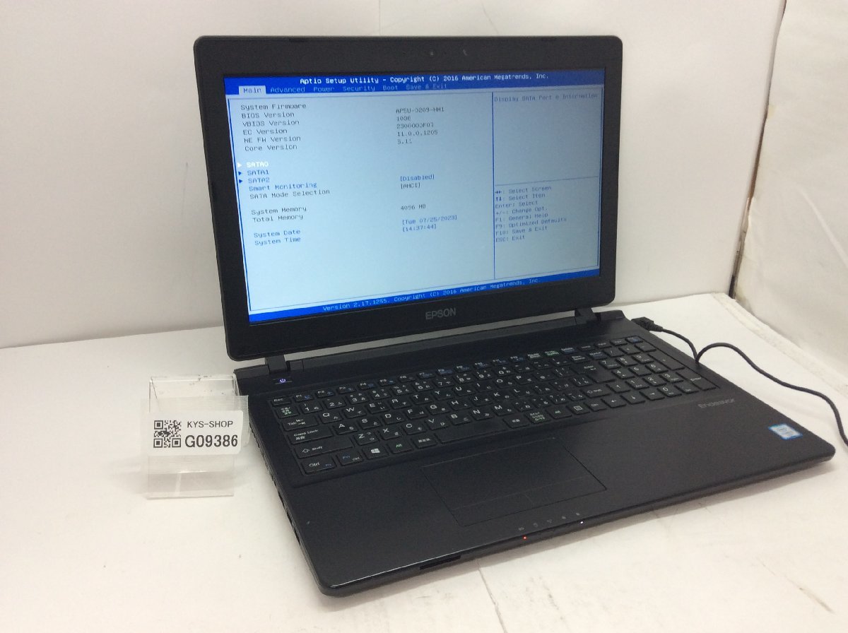 EPSON Endeavor NJ4000E Intel Core i3-6100U メモリ4.1GB HDD250.05GB OS無し【G09386】の画像1