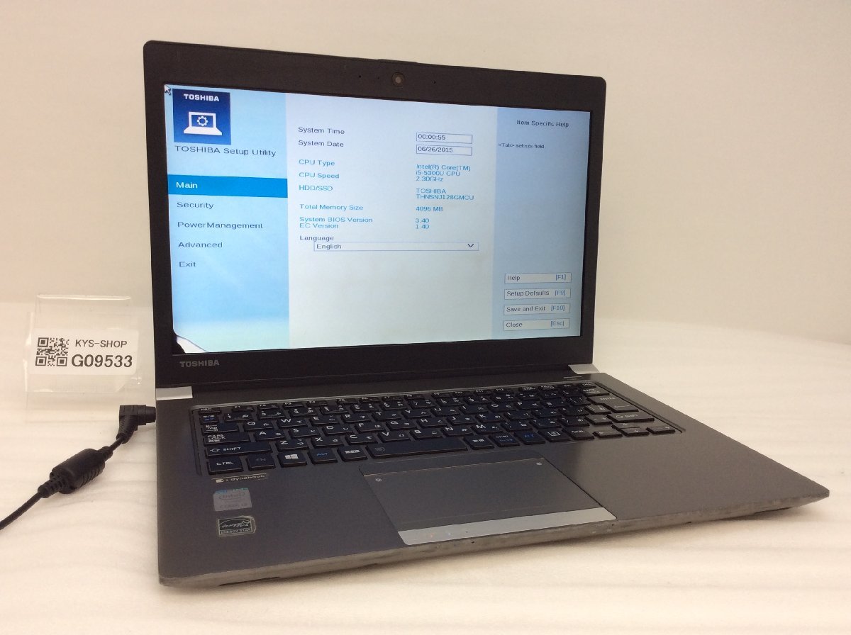 ジャンク/ TOSHIBA dynabook R63/P PR63PBAA647AD71 Intel Core i5