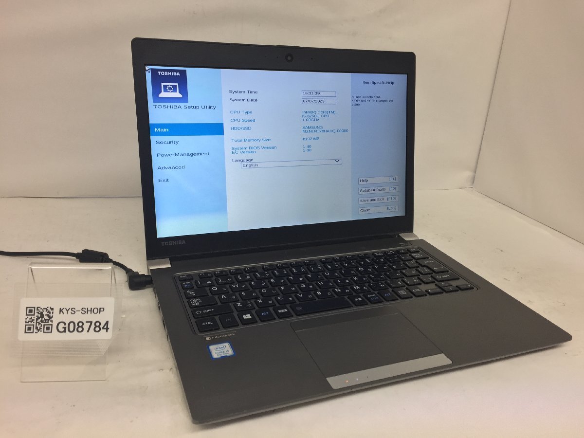 ☆安心の定価販売☆】 i5-8250U Core Intel PR63JTA4347AD11 R63/J