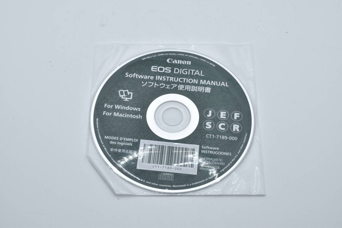 Canon Software INSTRUCTION MANUAL software use instructions CT-7189-000 free shipping EF-TN-YO533