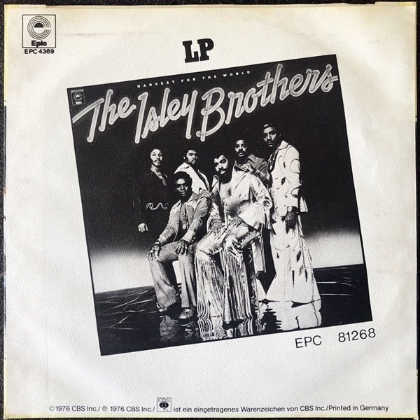 【Disco & Soul 7inch】Isley Brothers / Harvest For The Worldの画像2