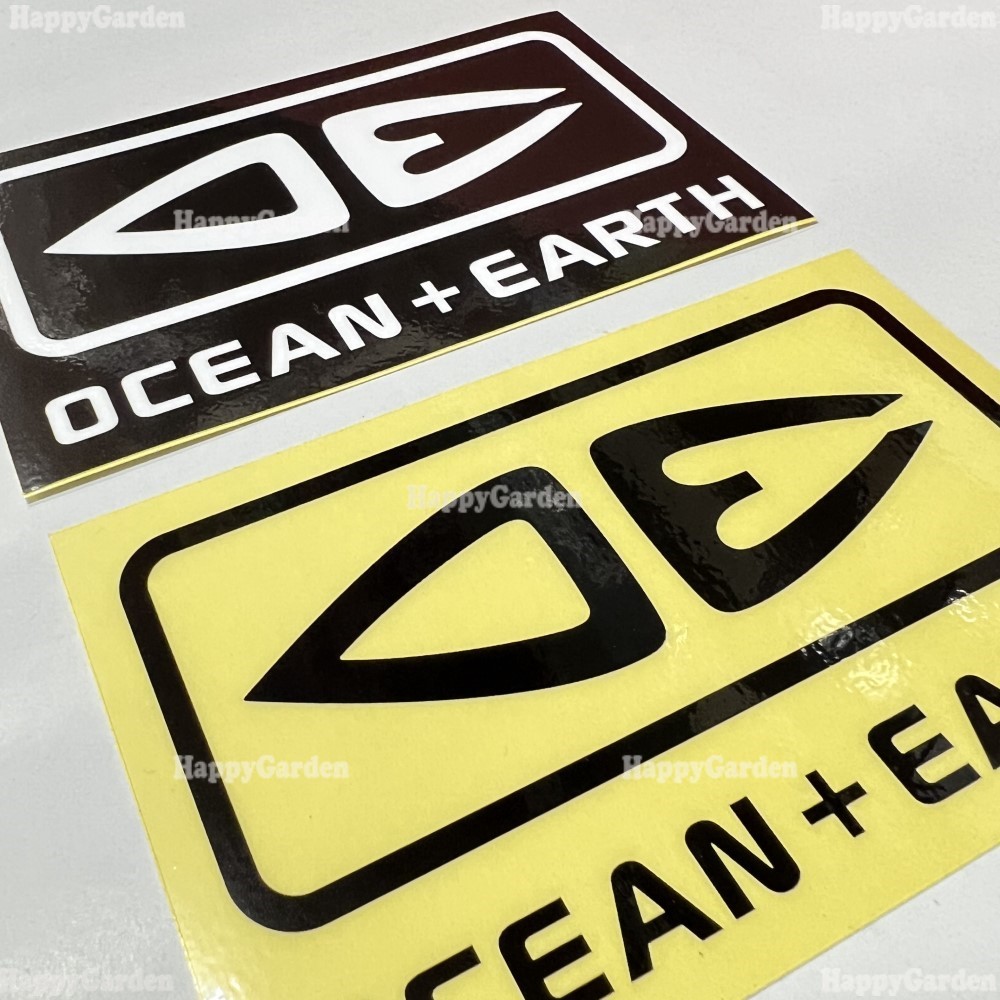 オーシャン＆アース ステッカー クリアブラック OCEAN&EARTH O&E STICKER オーストラリア サーフィン サーフボード 車_画像2