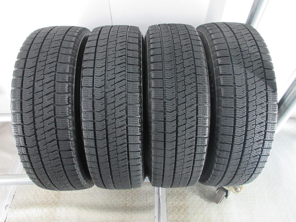 ■中古タイヤホイール■　JOKER 15インチ 5.5J +38 4H 100 BRIDGESTONE VRX2 185/65R15 88Q 冬 ST 激安 送料無料 J884_残溝約8分山位