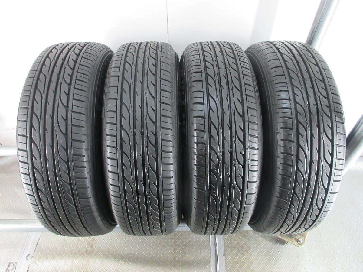 ■中古タイヤホイール■　アルミホイール 15インチ 6.5J +37 4H 5H 100 DUNLOP EC202 185/65R15 88S 夏 S 激安 送料無料 J888_残溝約8分山位