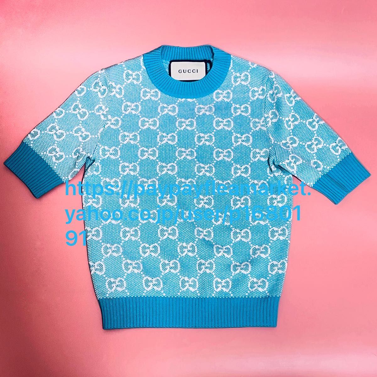 未使用タグ付き GUCCI 希少な3XSサイズ gg柄 ジャガード ライト 未使用タグ付き GUCCI 希少な3XSサイズ gg柄 ジャガード ライト