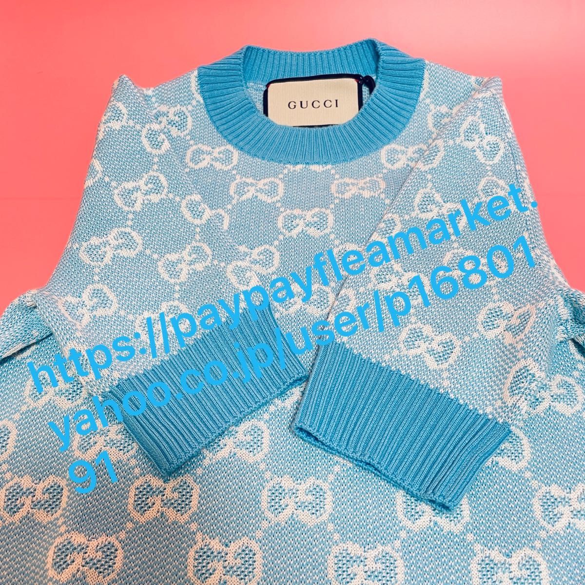 未使用タグ付き GUCCI 希少な3XSサイズ gg柄 ジャガード ライト 未使用タグ付き GUCCI 希少な3XSサイズ gg柄 ジャガード ライト