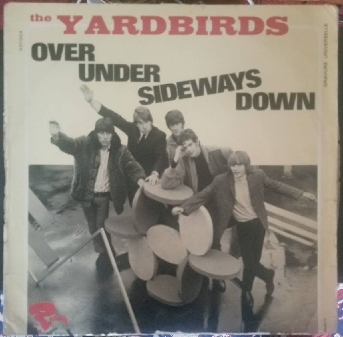 YARDBIRDS: Over Under Sideways Down LP French Riviera W/ Autograph Jim McCarty 海外 即決