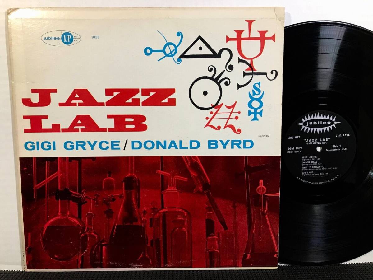 GIGI GRYCE DONALD BYRD ジャズ Lab LP Jubilee JLP 1059 MONO 1958
