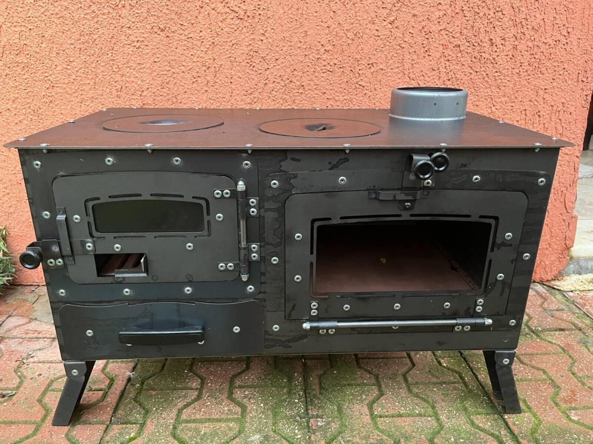 Camping wood burning stove with oven , Camping cooker wood stove 海外 即決
