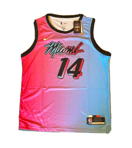 Tyler Herro Miami Heat Swingman Vice City Jersey Pink/ Blue Large 海外 即決