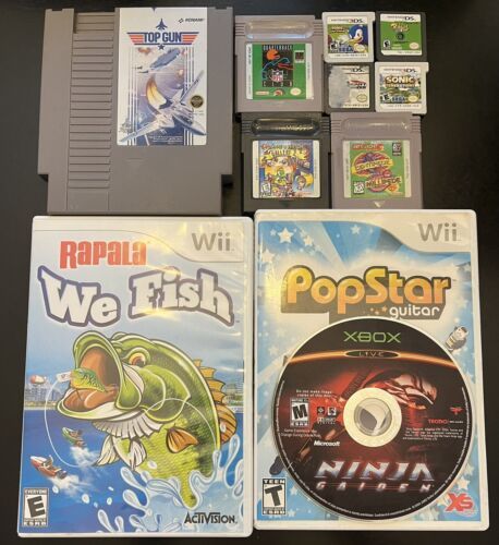 Video Game Lot Of Wii, Xbox, GameBoy, 3DS, DS, And NES Games 海外 即決