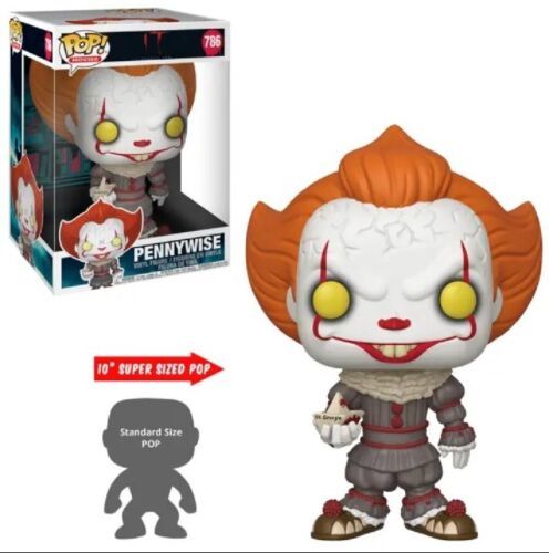 Funko Pop! Movies: IT - Pennywise With Boat 10-Inch Vinyl Figure (DAMAGED BOX) 海外 即決