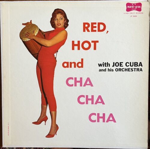 JOE CUBA & ORCH “ レッド / Hot And Cha-Cha-Cha” ORIG 1959 MARDI GRAS LP レア SALSA 海外 即決