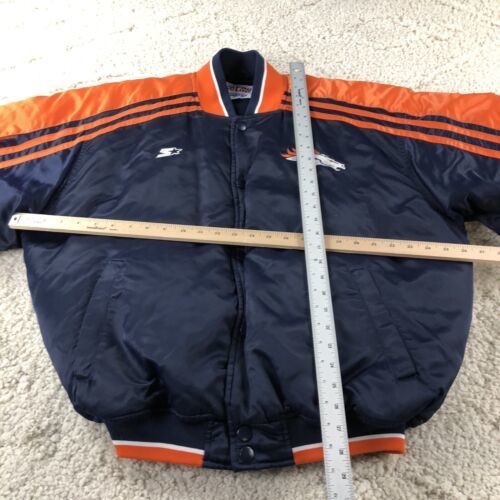 Vintage Y2K Starter Puffer Denver Broncos Satin Bomber Jacket Mens Large Puffy 海外 即決 6
