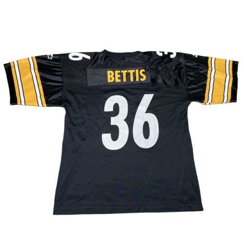 Jerome Bettis Pittsburgh Steelers Starter Home Jersey Sz 52 XL Black Vintage NFL 海外 即決