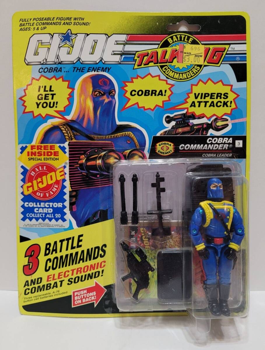 1991 G.I. Joe COBRA COMMANDER Talking Battle Commanders #3 SEALED MOC GI Joe 海外 即決