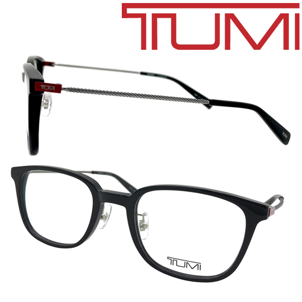 TUMI メガネフレーム ブランド トゥミ ブラック 眼鏡 VTU-056J-0700