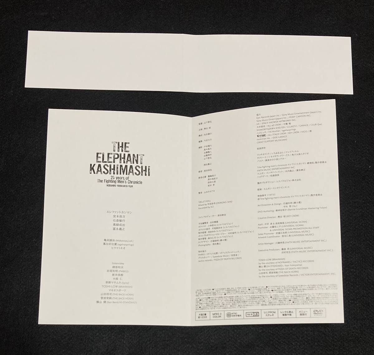  ※送料無料※ ★正規品★ THE ELEPHANT KASHIMASHI 25 years of The Fighting Men's Chronicle 劇場版 エレファントカシマシ 宮本浩次_画像7