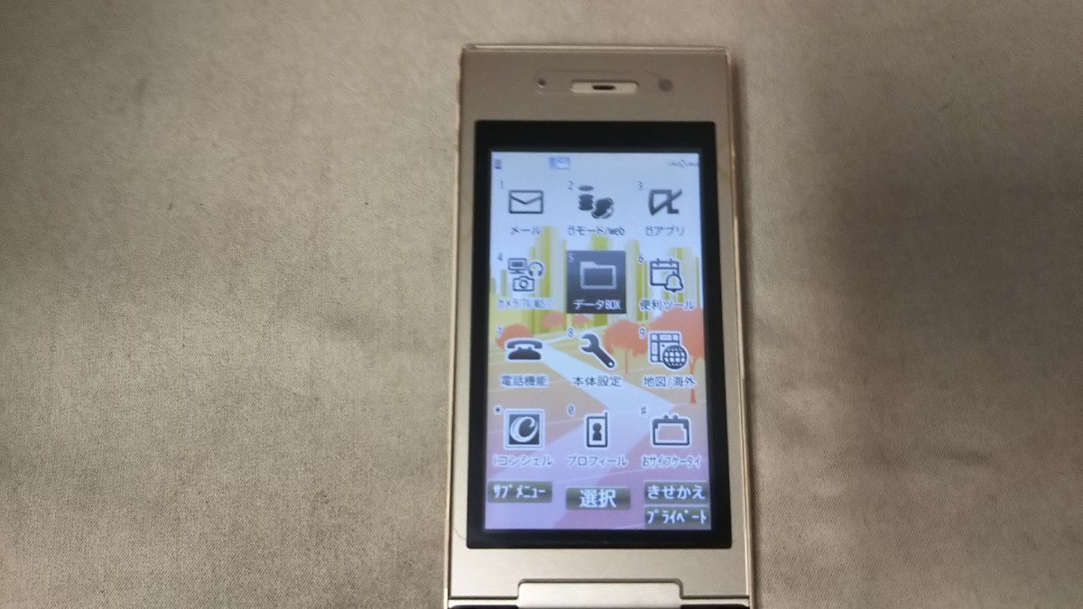 DG4579 docomo FOMA P-06C Panasonic パナソニック ガラケー ケータイ 折畳式 簡易動作確認＆簡易清掃＆初期化OK 判定○ 送料無料　_画像3