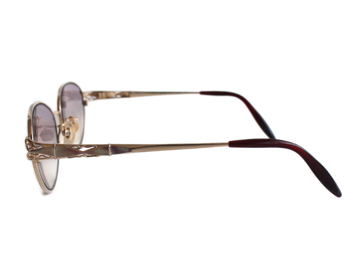 N9467-30 ONDINE オンディーヌ 眼鏡 メガネ めがね メガネフレーム 度入り アイウェア 色付き 610 チタン TITANIUM レッド×ゴールド系_画像3