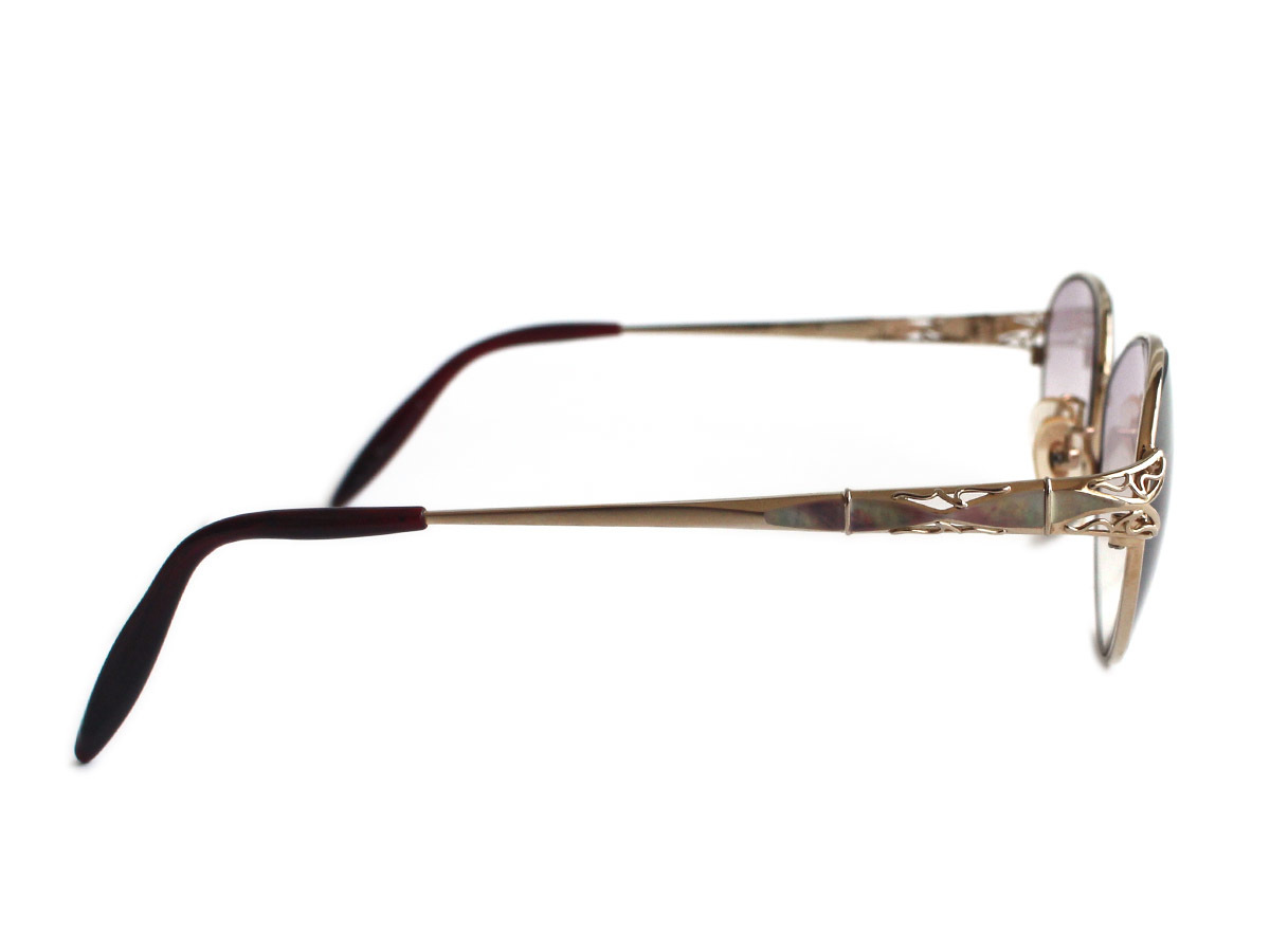 N9467-30 ONDINE オンディーヌ 眼鏡 メガネ めがね メガネフレーム 度入り アイウェア 色付き 610 チタン TITANIUM レッド×ゴールド系_画像4