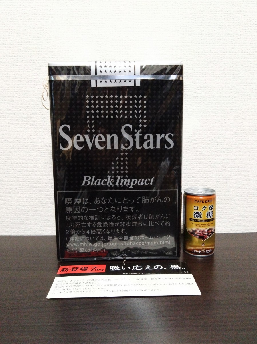 セブンスター　ブラックインパクト　ノベルティ　販促物　ビッグサイズ　特大　インテリア【レア】Sevenstars たばこ