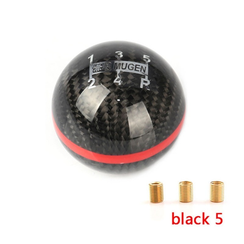 無限 カーボン製シフトノブ 赤 黒ライン 6MT 球 シビック インテグラ ビート フィット オデッセイ EK EG DC2 ホンダ FD2 F002_画像4