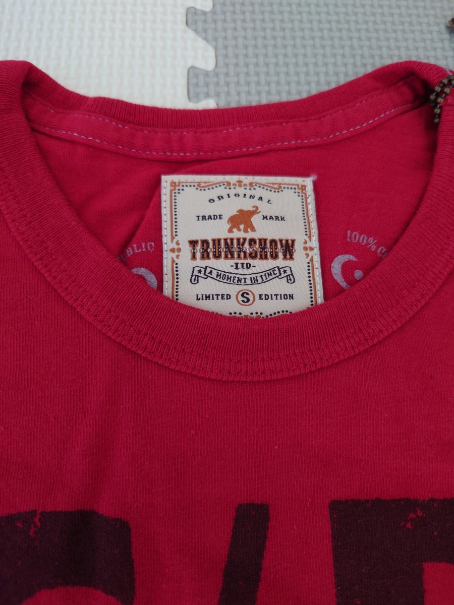 TRUNKSHOW　トランクショー　半袖Tシャツ　AC/DC　赤　S　タグ付き新品未使用_画像3