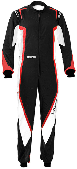 【新品】SPARCO スパルコ レーシングスーツ KERB カーブ CIK/FIA Level-2公認 ブラック/レッド XSサイズ