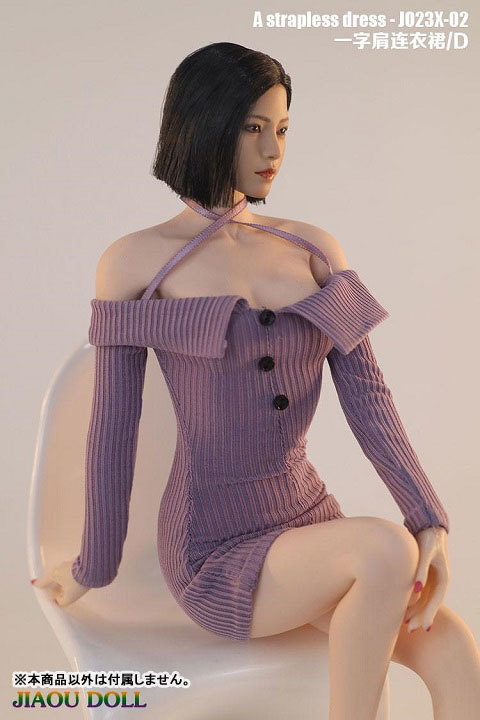 ★Jiaou Doll★1/6セクシーストラッフ゜レスドレスD (Purple)J023X-02D 6887_画像2