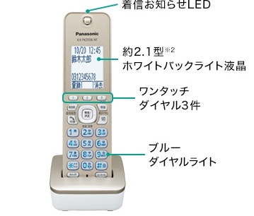 新品 増設用子機 2セット　パナソニック 子機 KX-FKD556-N1 対応親機VE-GD78 KX-PD725 KX-PZ720 KX-PD750等々多数！_画像2