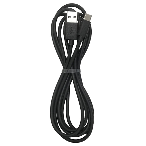 20個セット Lazos USB - Type C 5A ケーブル　ブラック　2m L-TC5-BK2X20(l-4589452998036)