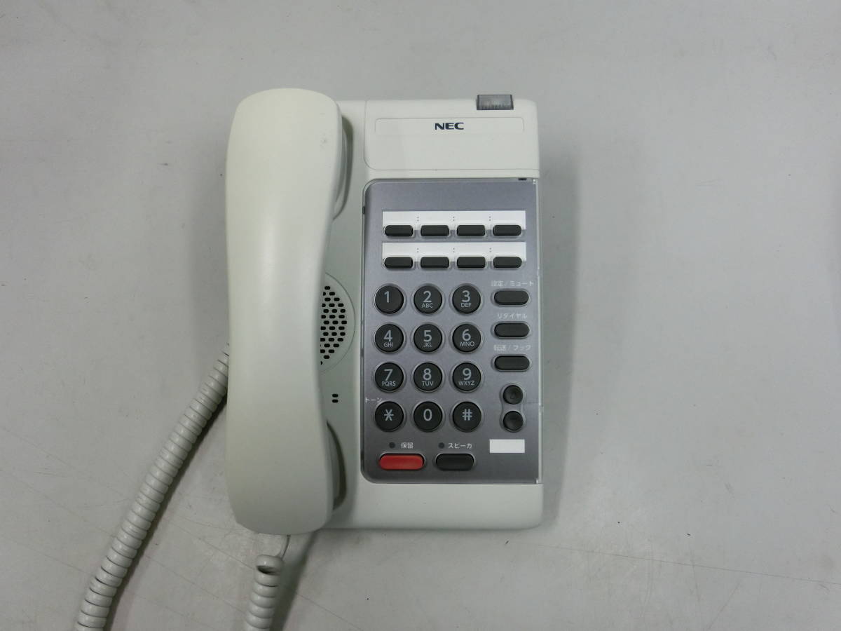 **NEC 8 button single . telephone machine DTL-1BM-1D(WH) receipt possible 1**