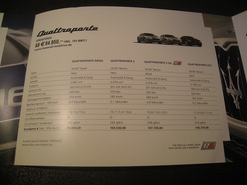 * abroad general catalogue . language Maserati 9921