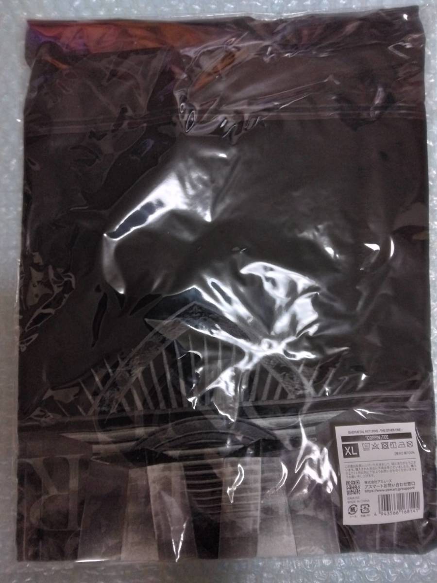  including carriage prompt decision BABYMETAL[COFFIN]TEE/XL size / T-shirt BABYMETAL RETURNS-THE OTHER ONE- baby metal curtain .mese/ new goods unopened unused 