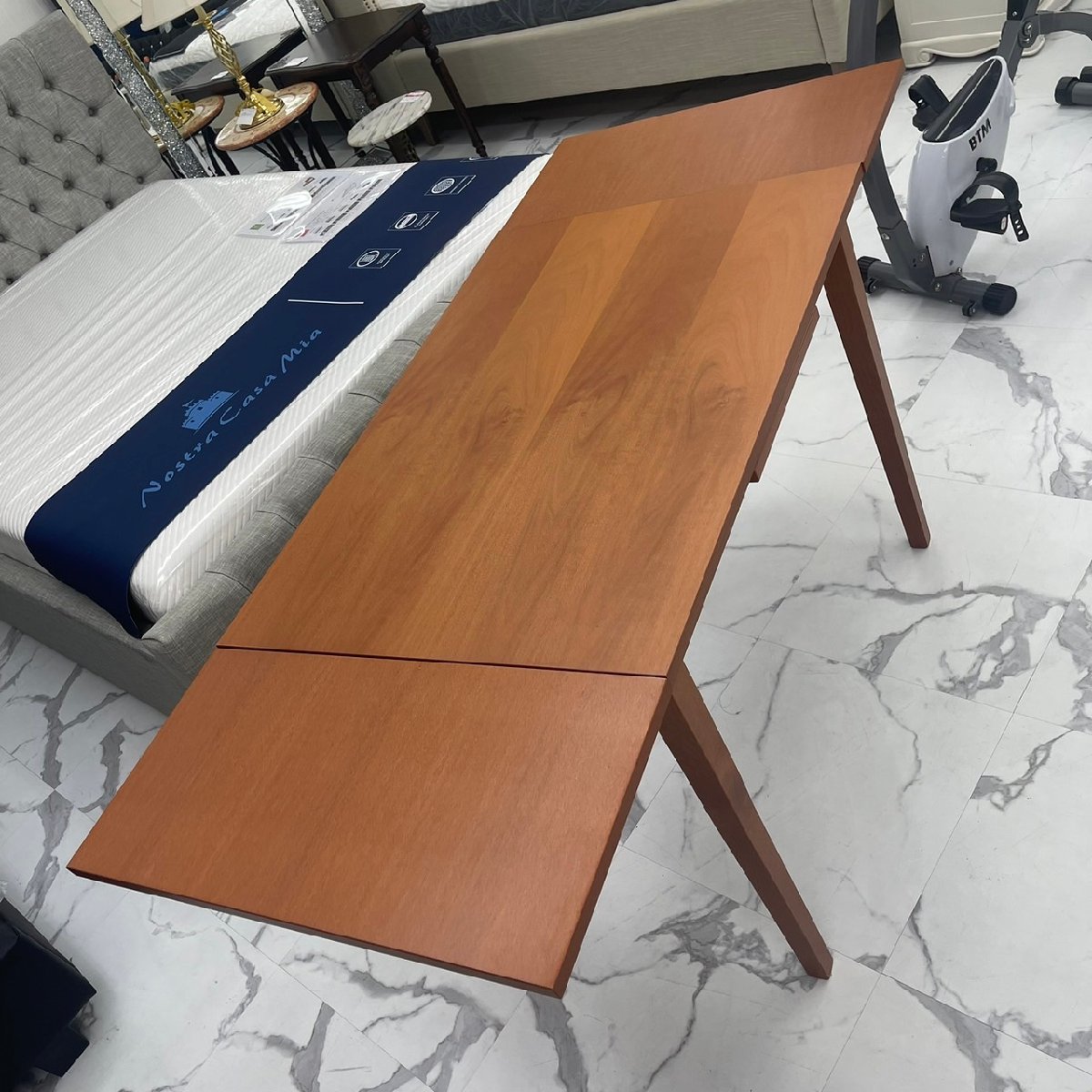 （カリガリス Calligaris）伸長式テーブル 幅90cm,120cm イタリア製 Made in Itary ※補修跡あり※_画像7