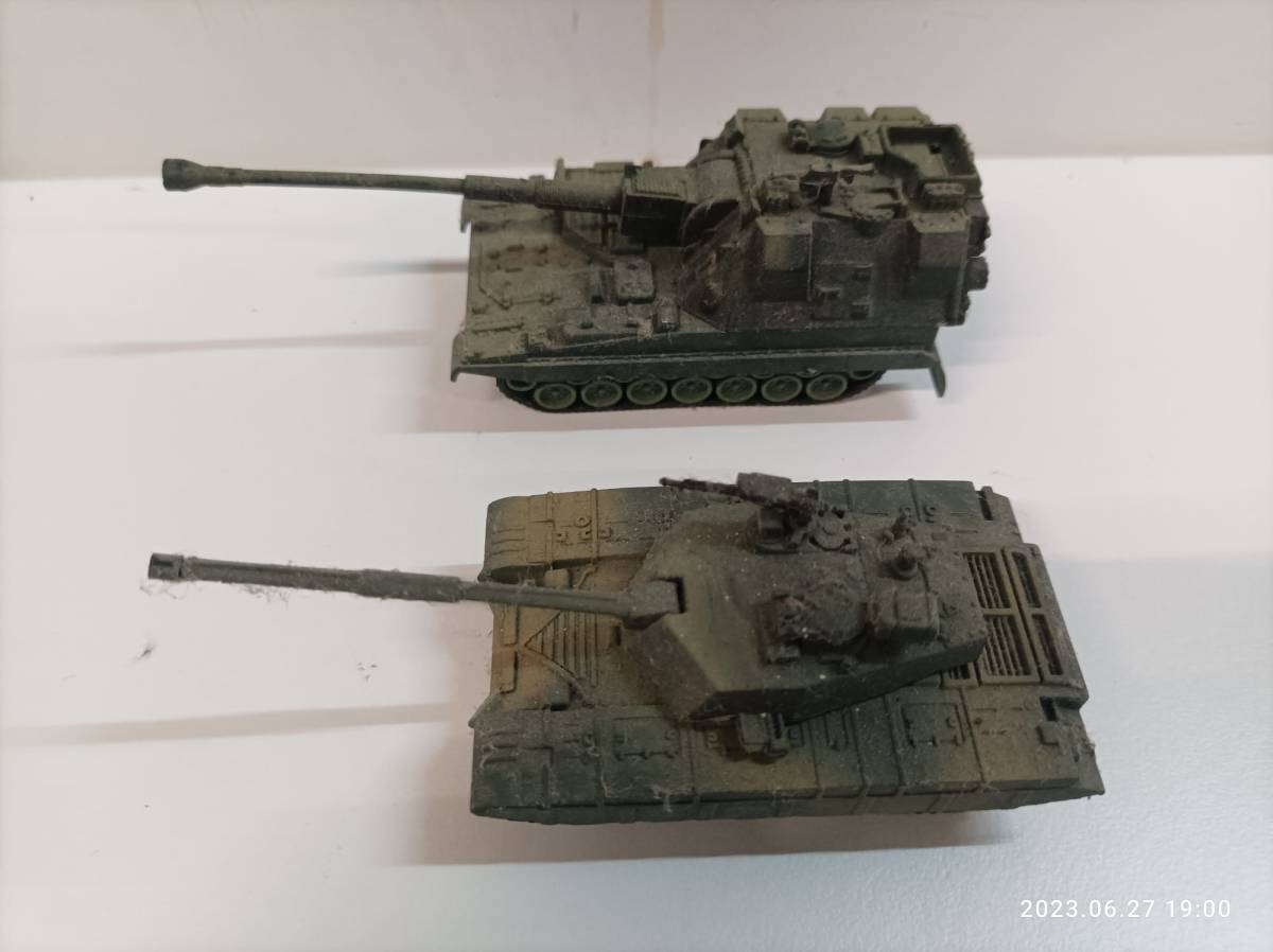 230628)880) 4Dモデルキット 中国解放軍陸軍 1/72 08式歩兵戦闘車 おまけ付 (98式戦車＋AS-90自走砲) 組立済_画像9