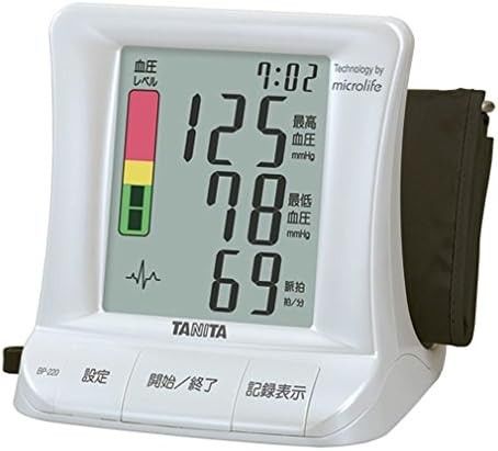 未使用品　タニタ　 上腕式　デジタル 血圧計　BP-220　心調律異常チェック機能付　TANITA　BP220PR