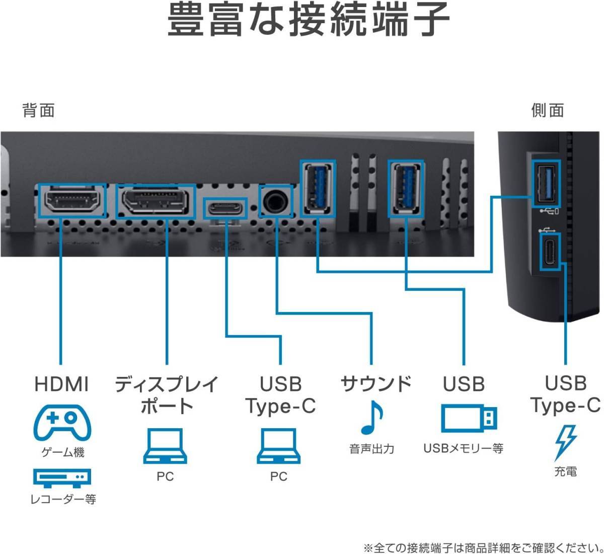 //Dell U2720QM 27インチ 4Kモニター(3年間無輝点交換保証/IPS非光沢/USB Type-C・DP・HDMI/縦横回転・高さ調整/DCI-P3 /VESA Display)//_画像3