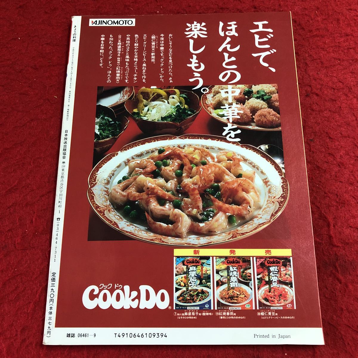 S6i-108 NHK きょうの料理 平成元年9月号 4人前1000円〜1200円の肉でごちそうを 平成元年9月1日 発行 日本放送出版協会 雑誌 料理 レシピ_画像2