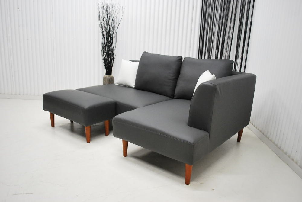  great special price outlet free shipping article limit gray grey scratch . strong material couch sofa set put person freely L type stool attaching ottoman attaching 