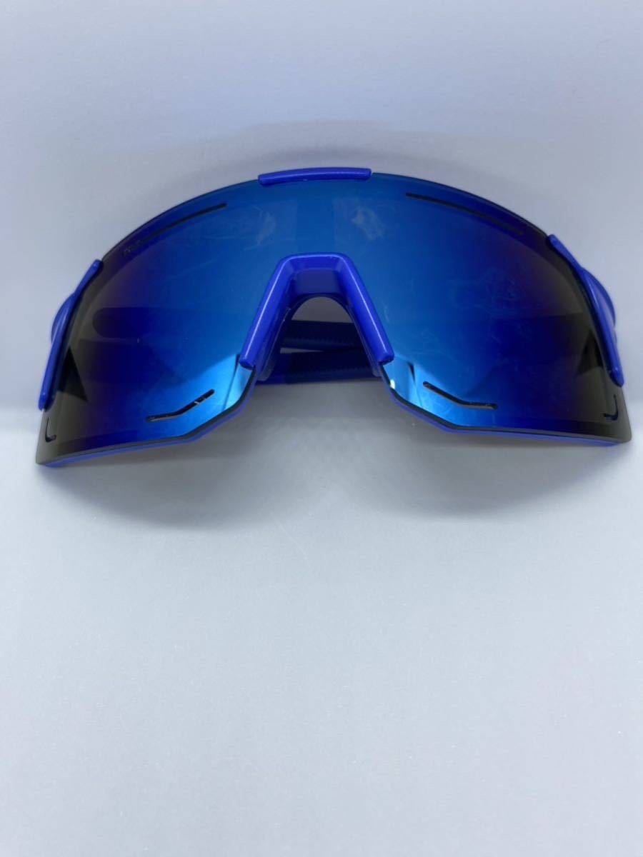 サイクリングサングラス　青　スポーツサングラス　偏光サングラス　超軽量　安定感