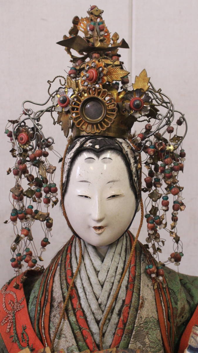 文明館】享保雛 木箱付き 雛人形 男雛 女雛 江戸時代 時代物 文明館】享保雛 木箱付き 雛人形 男雛 女雛 江戸時代 時代物
