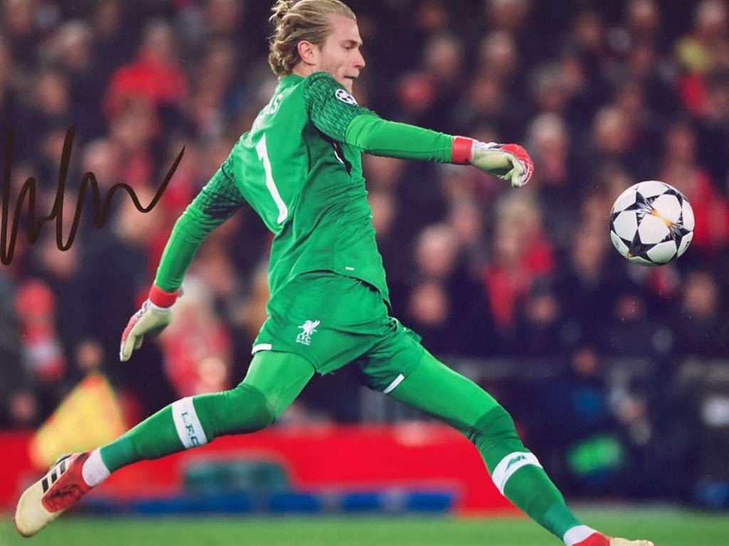 ロリス・カリウス直筆サイン入り超大型写真…Loris Karius…19_画像1